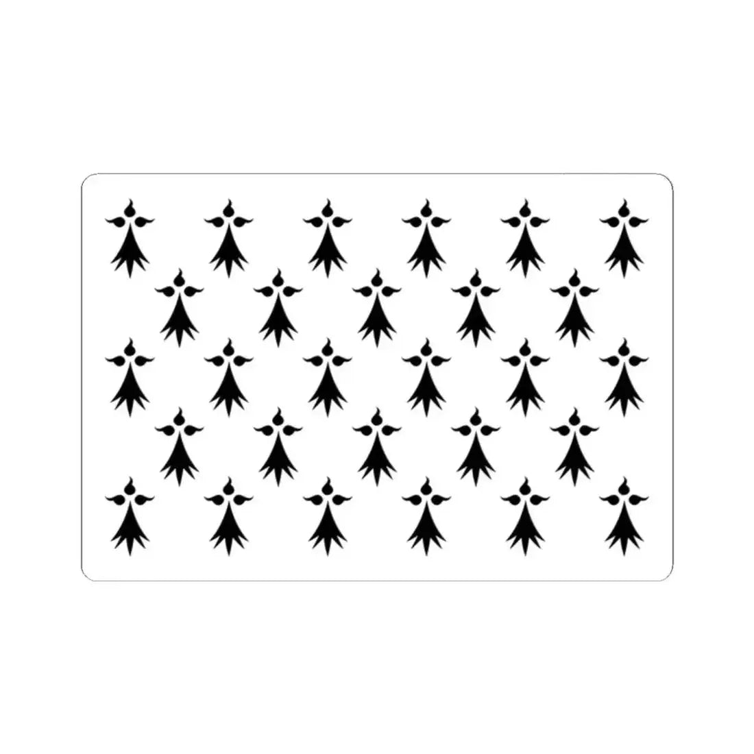 Drapeau de la province de Bretagne 1532 (Belgium) STICKER Vinyl Kiss-Cut Decal 2 Inch White - The Sticker Space