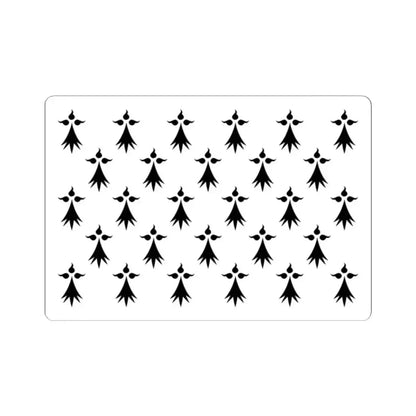Drapeau de la province de Bretagne 1532 (Belgium) STICKER Vinyl Kiss-Cut Decal 2 Inch White - The Sticker Space