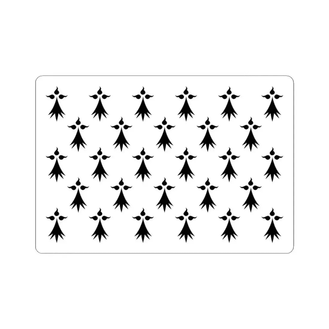 Drapeau de la province de Bretagne 1532 (Belgium) STICKER Vinyl Kiss-Cut Decal 3 Inch White - The Sticker Space