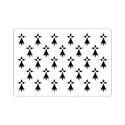 Drapeau de la province de Bretagne 1532 (Belgium) STICKER Vinyl Kiss-Cut Decal 3 Inch White - The Sticker Space