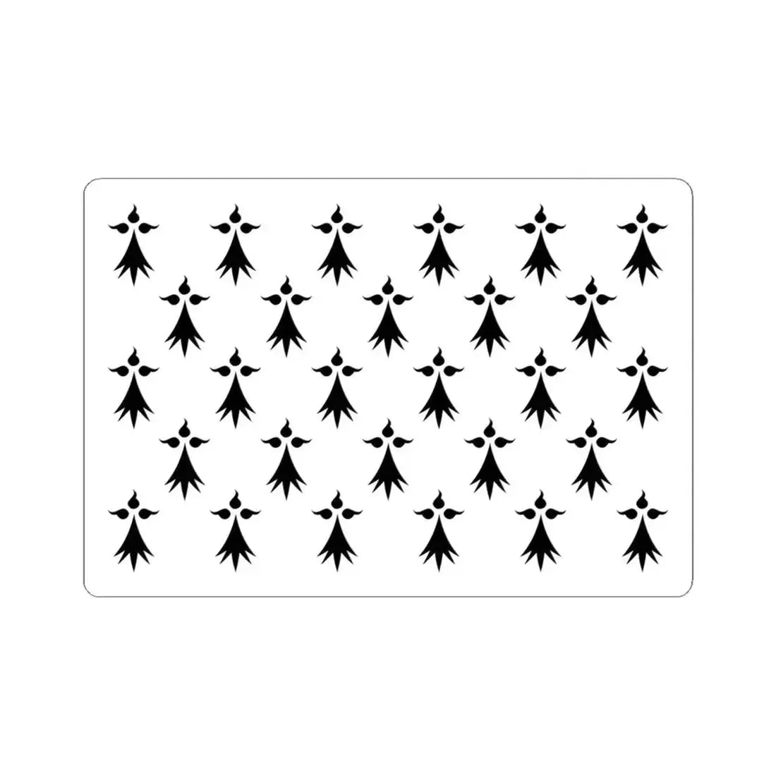 Drapeau de la province de Bretagne 1532 (Belgium) STICKER Vinyl Kiss-Cut Decal 6 Inch White - The Sticker Space