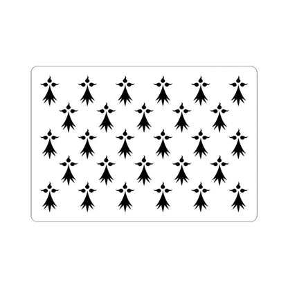 Drapeau de la province de Bretagne 1532 (Belgium) STICKER Vinyl Kiss-Cut Decal 6 Inch White - The Sticker Space