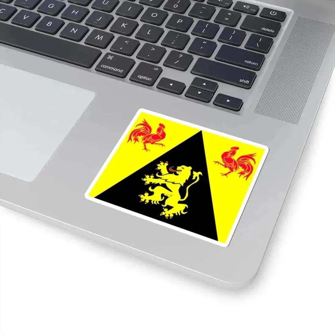 Drapeau Province BE Brabant Wallon (Belgium) STICKER Vinyl Kiss-Cut Decal - The Sticker Space