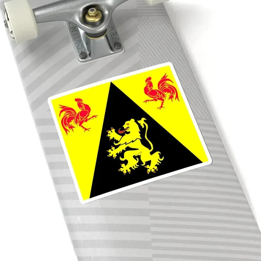 Drapeau Province BE Brabant Wallon (Belgium) STICKER Vinyl Kiss-Cut Decal - The Sticker Space