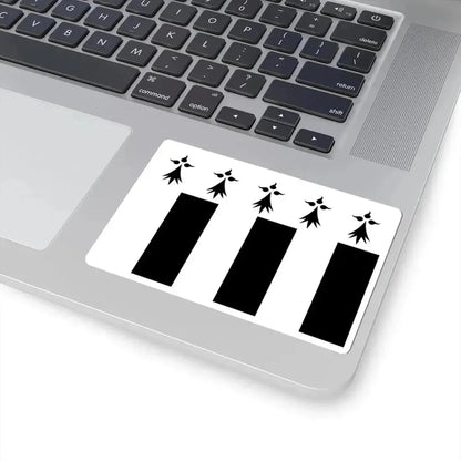 Drapeau Rennes (Belgium) STICKER Vinyl Kiss-Cut Decal - The Sticker Space