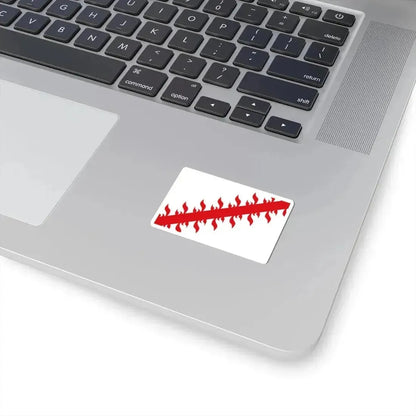 Drapeau ville be Mouscron (Belgium) STICKER Vinyl Kiss-Cut Decal - The Sticker Space