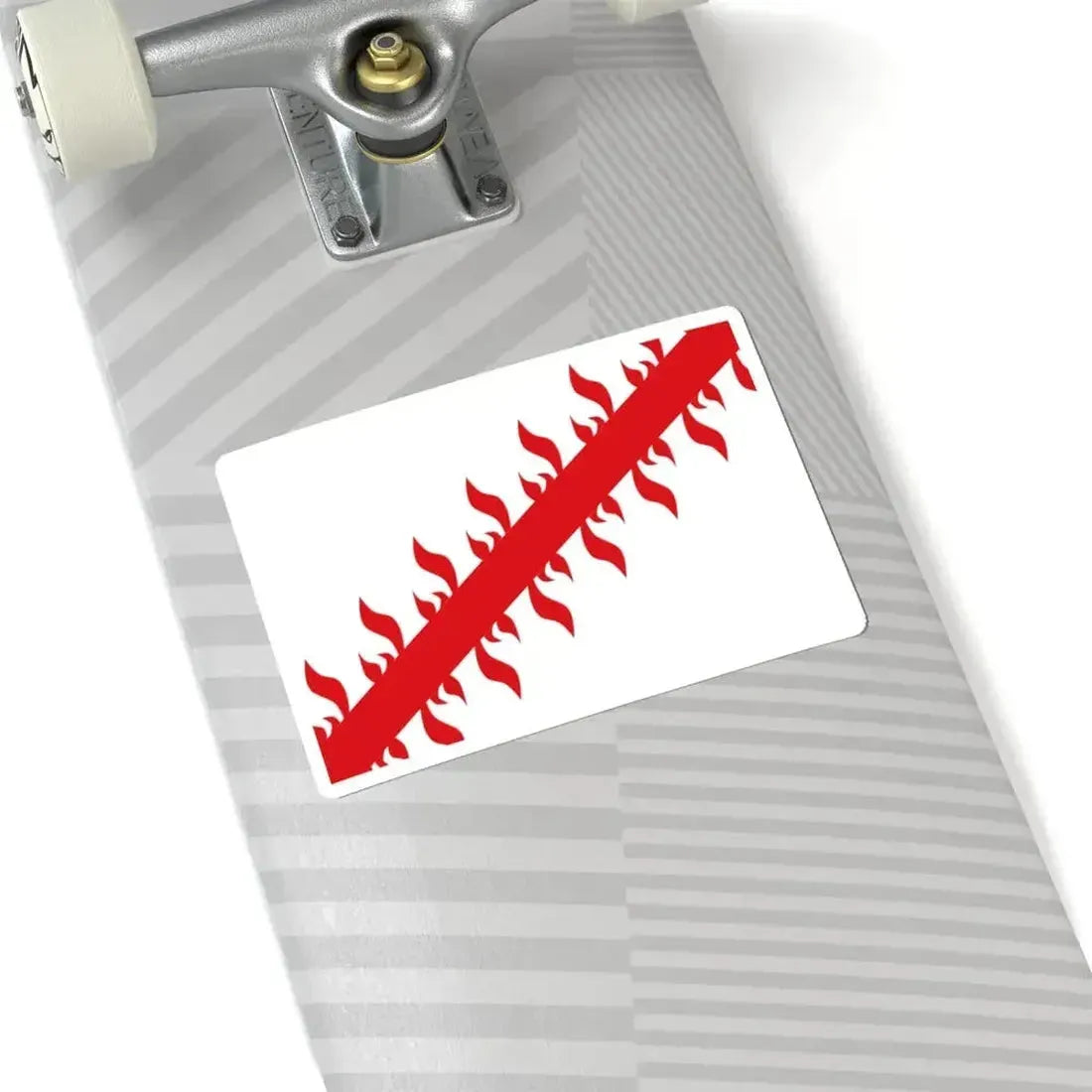 Drapeau ville be Mouscron (Belgium) STICKER Vinyl Kiss-Cut Decal - The Sticker Space