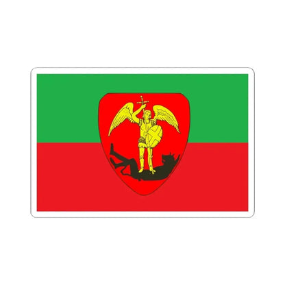 Drapeau ville de Bruxelles (Belgium) STICKER Vinyl Kiss-Cut Decal 3 Inch White - The Sticker Space