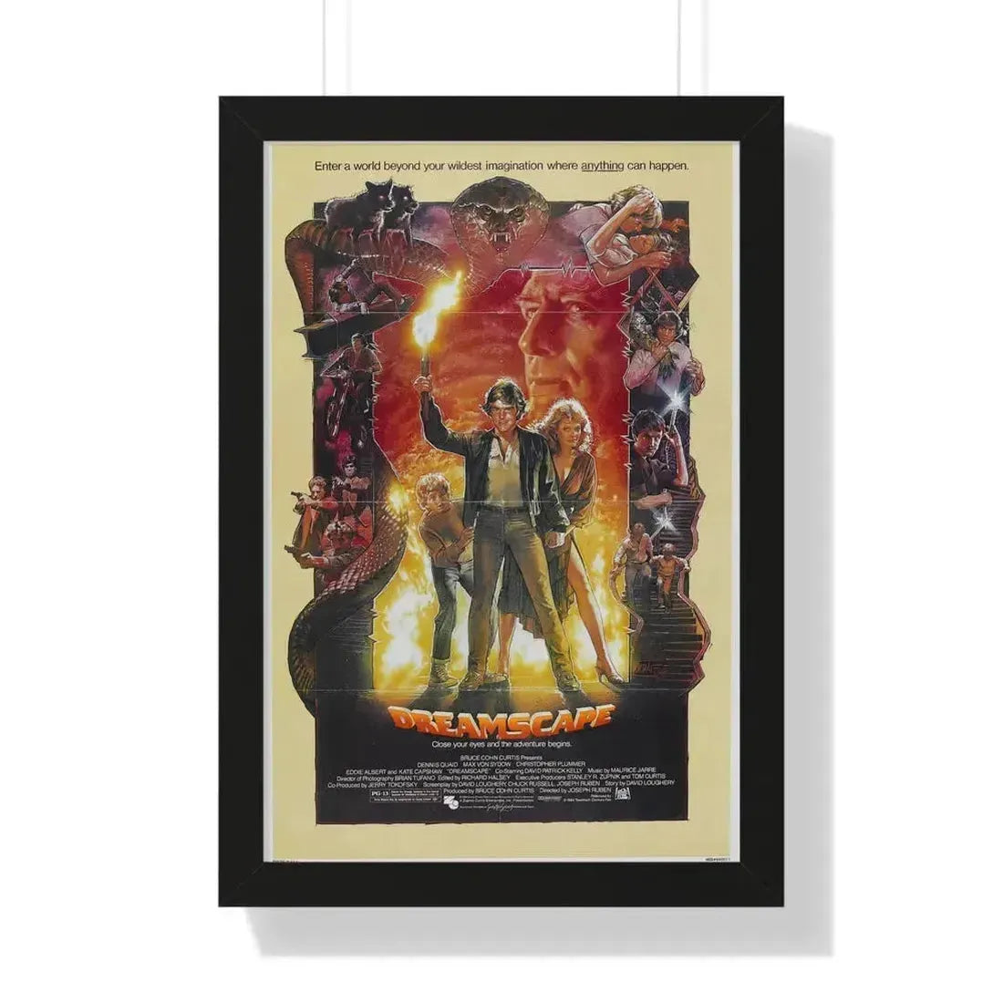 DREAMSCAPE 1984 - Framed Movie Poster 16″ x 24″ Black - The Sticker Space
