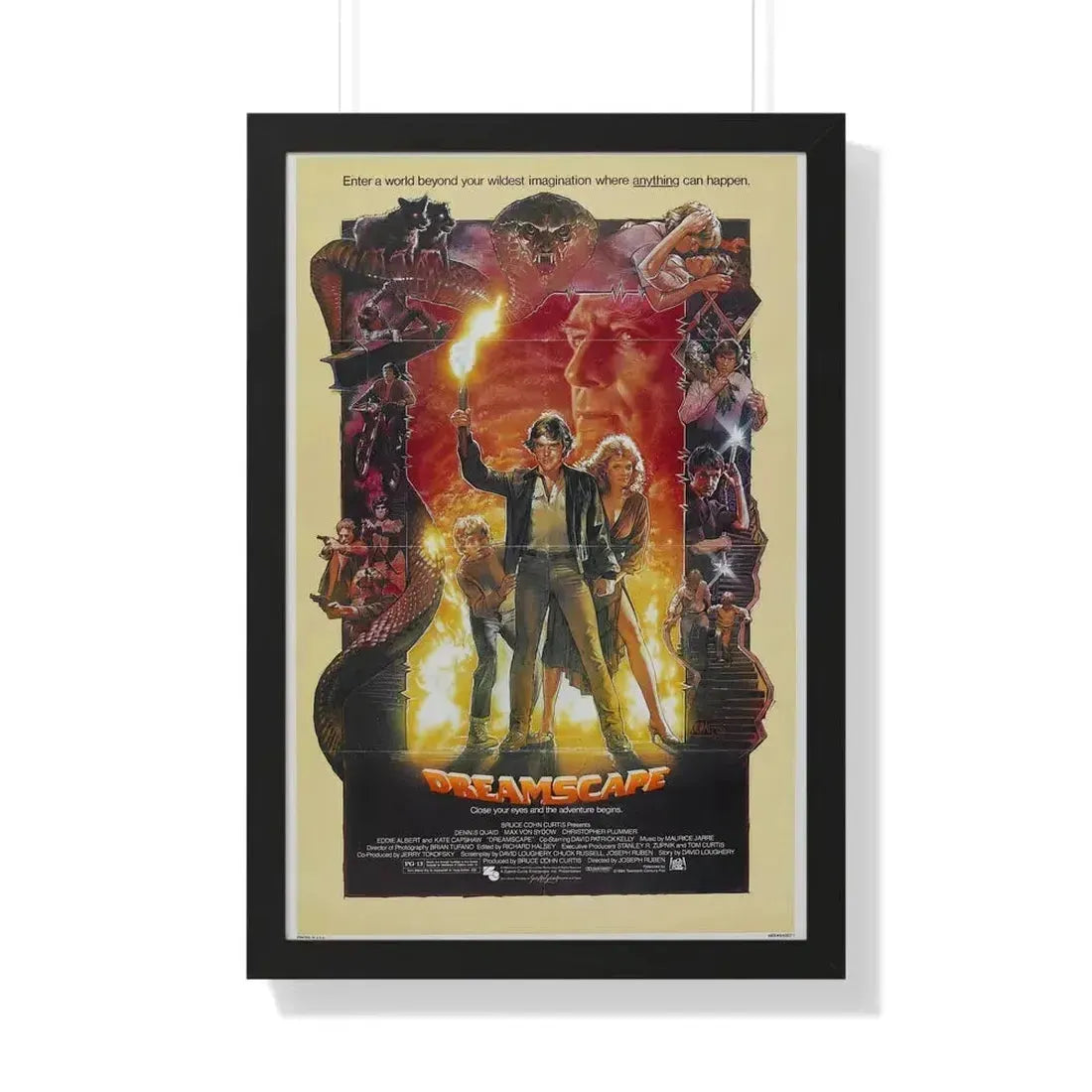 DREAMSCAPE 1984 - Framed Movie Poster 20" x 30" Black - The Sticker Space
