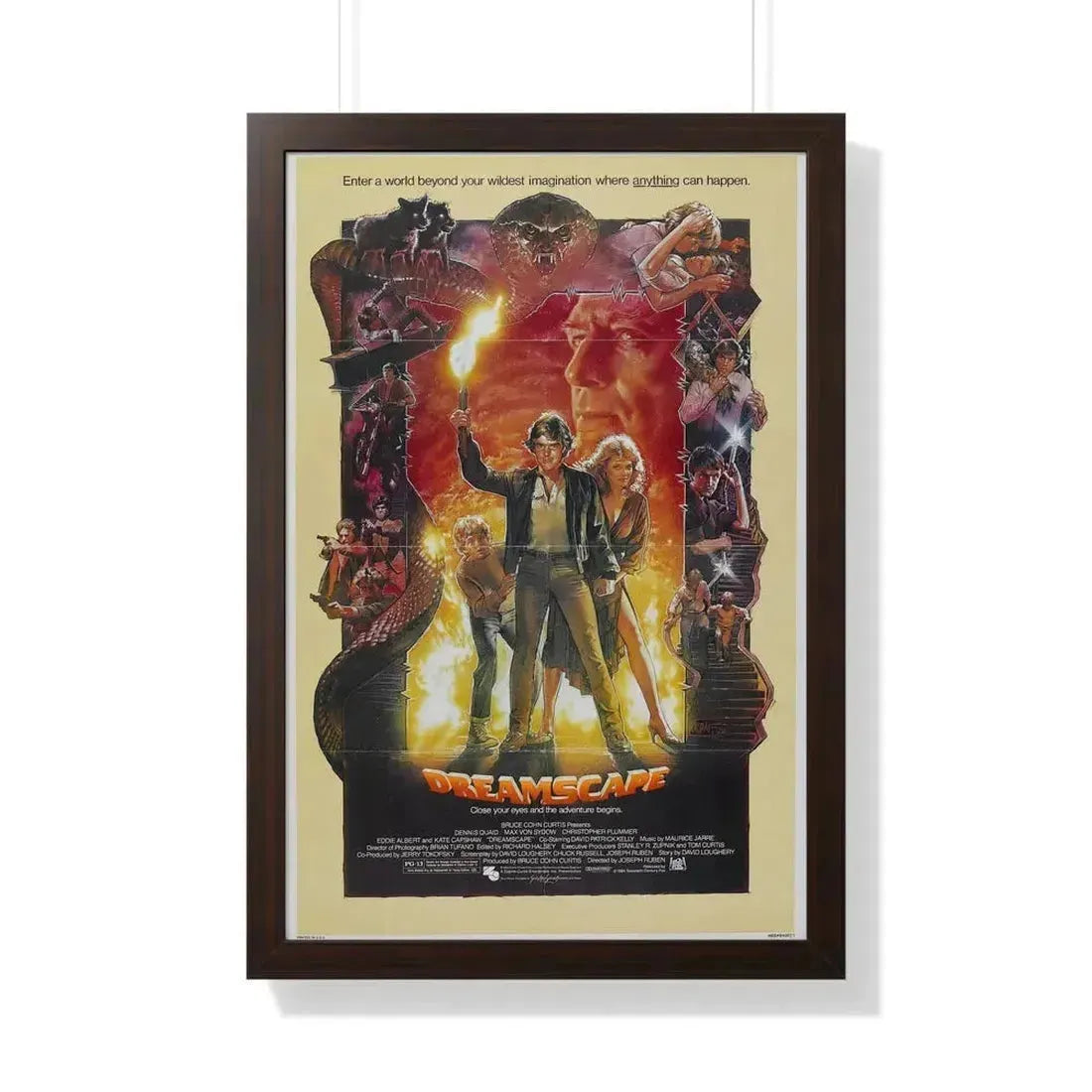 DREAMSCAPE 1984 - Framed Movie Poster 20" x 30" Walnut - The Sticker Space