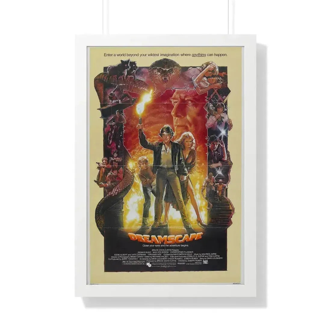 DREAMSCAPE 1984 - Framed Movie Poster 20" x 30" White - The Sticker Space