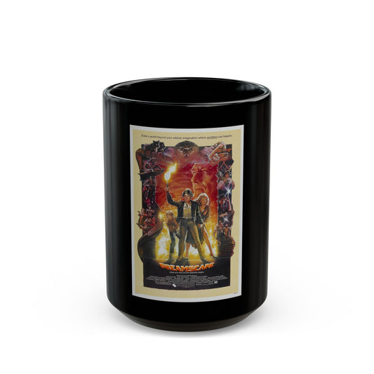 DREAMSCAPE 1984 Movie Poster - Black Coffee Mug-15oz-The Sticker Space