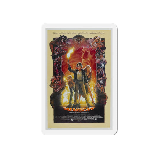 DREAMSCAPE 1984 Movie Poster - Die-Cut Magnet-6 × 6"-The Sticker Space