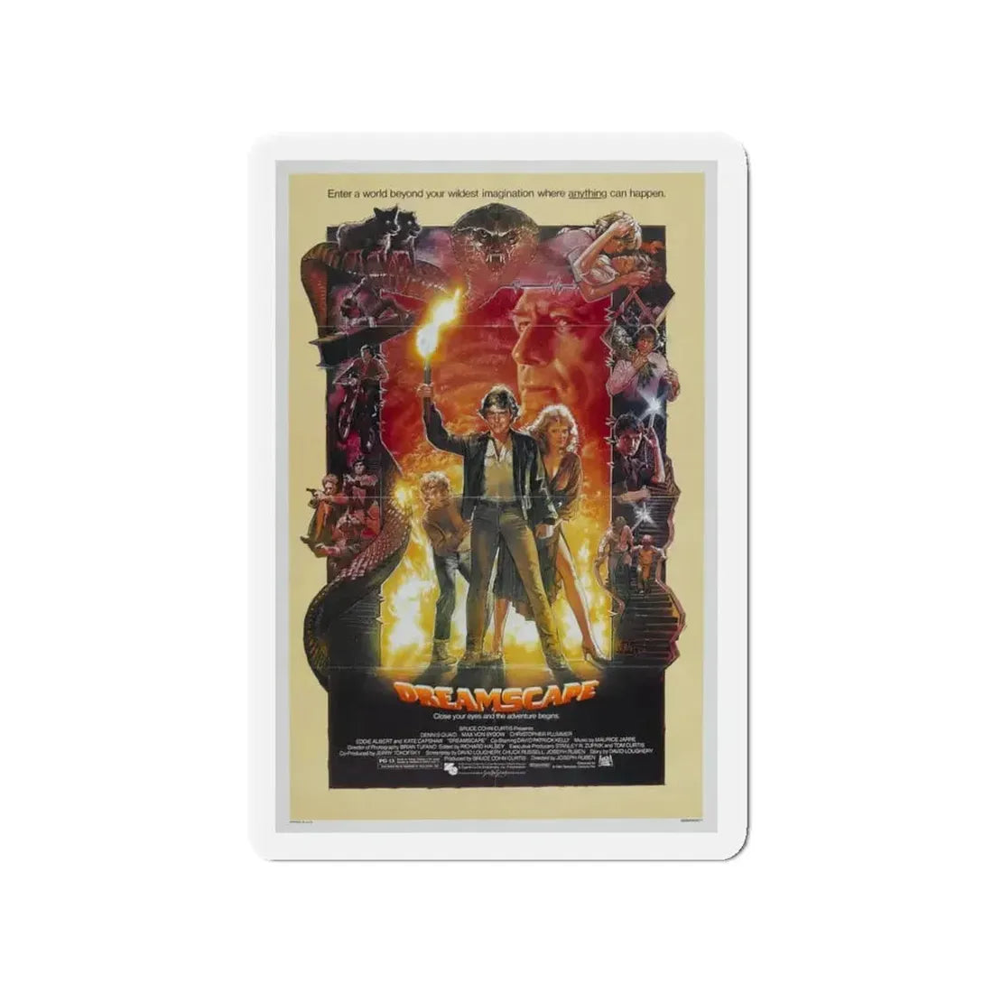 DREAMSCAPE 1984 Movie Poster - Refrigerator Magnet - The Sticker Space
