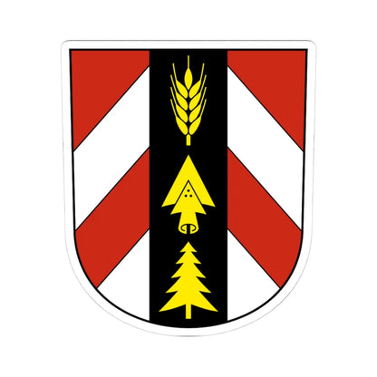 DreiHöfe-blazon (Switzerland) (Coat of Arms) STICKER Vinyl Kiss-Cut Decal 4 Inch White - The Sticker Space