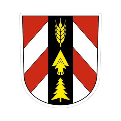 DreiHöfe-blazon (Switzerland) (Coat of Arms) STICKER Vinyl Kiss-Cut Decal 6 Inch White - The Sticker Space
