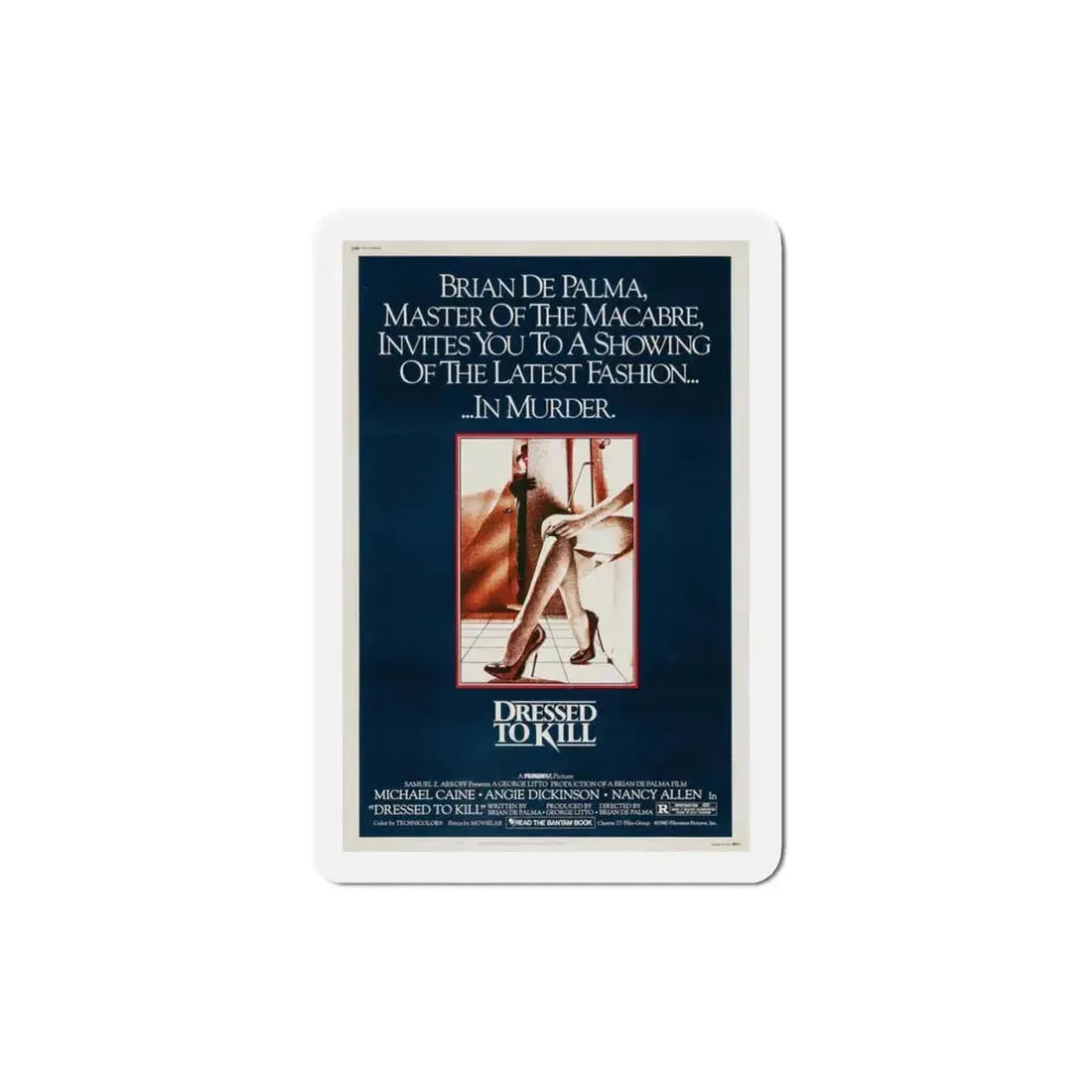 Dressed to Kill 1980 Movie Poster Refrigerator Magnet 3 Inch - The Sticker Space