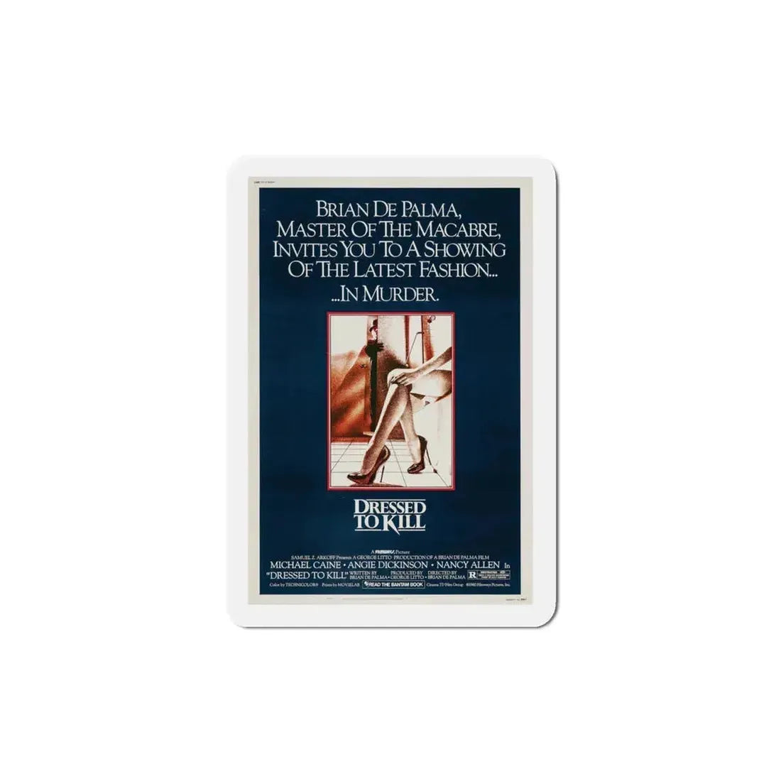 Dressed to Kill 1980 Movie Poster Refrigerator Magnet 4 Inch - The Sticker Space