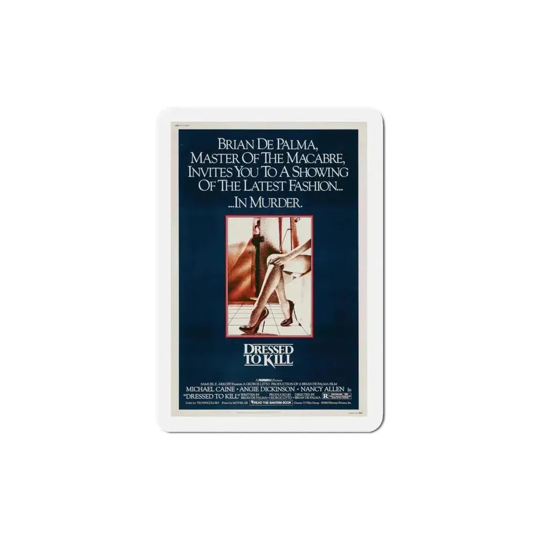 Dressed to Kill 1980 Movie Poster Refrigerator Magnet - The Sticker Space