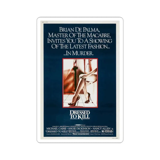 Dressed to Kill 1980 Movie Poster STICKER Vinyl Die-Cut Decal 2 Inch - The Sticker Space