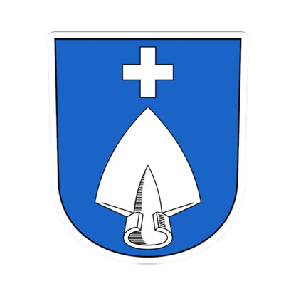 Dörflingen-blazon (Switzerland) (Coat of Arms) STICKER Vinyl Kiss-Cut Decal 2 Inch White - The Sticker Space