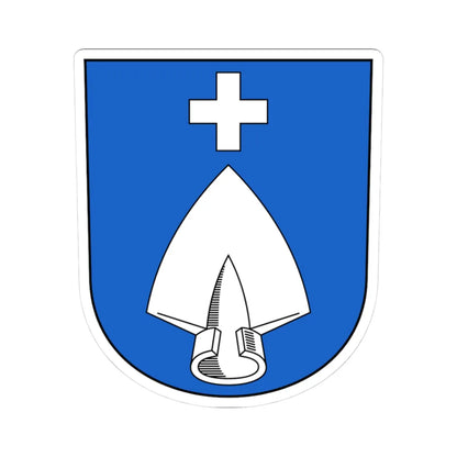 Dörflingen-blazon (Switzerland) (Coat of Arms) STICKER Vinyl Kiss-Cut Decal 3 Inch White - The Sticker Space