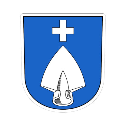 Dörflingen-blazon (Switzerland) (Coat of Arms) STICKER Vinyl Kiss-Cut Decal 6 Inch White - The Sticker Space