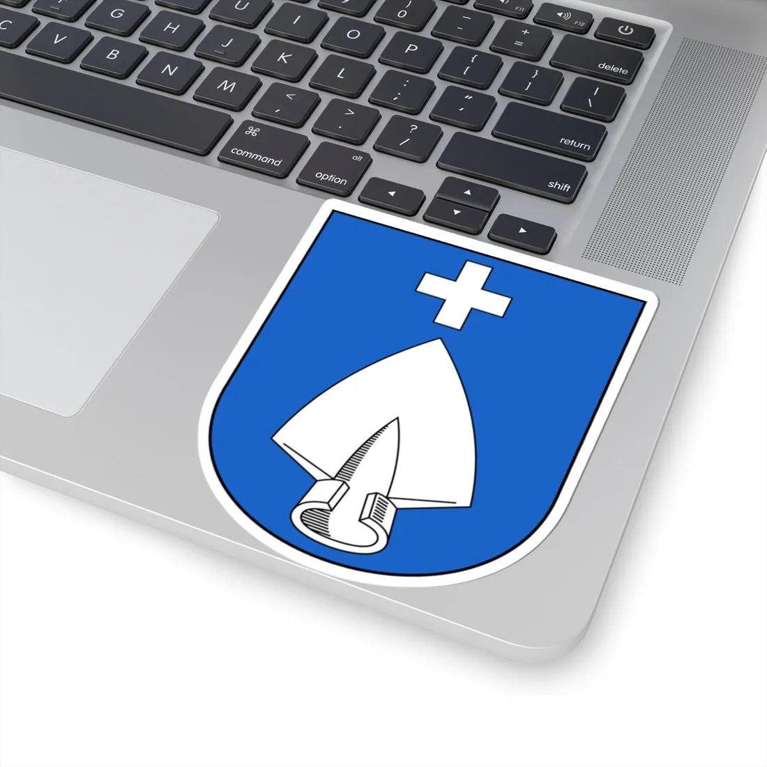 Dörflingen-blazon (Switzerland) (Coat of Arms) STICKER Vinyl Kiss-Cut Decal - The Sticker Space