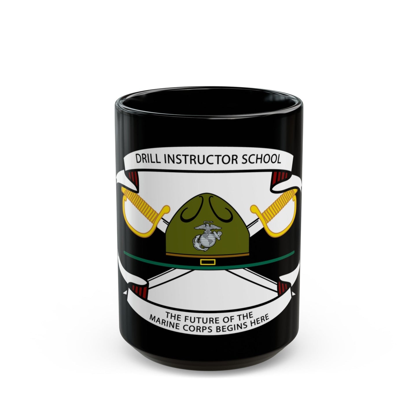 Drill Instructor School (USMC) Black Coffee Mug-15oz-The Sticker Space