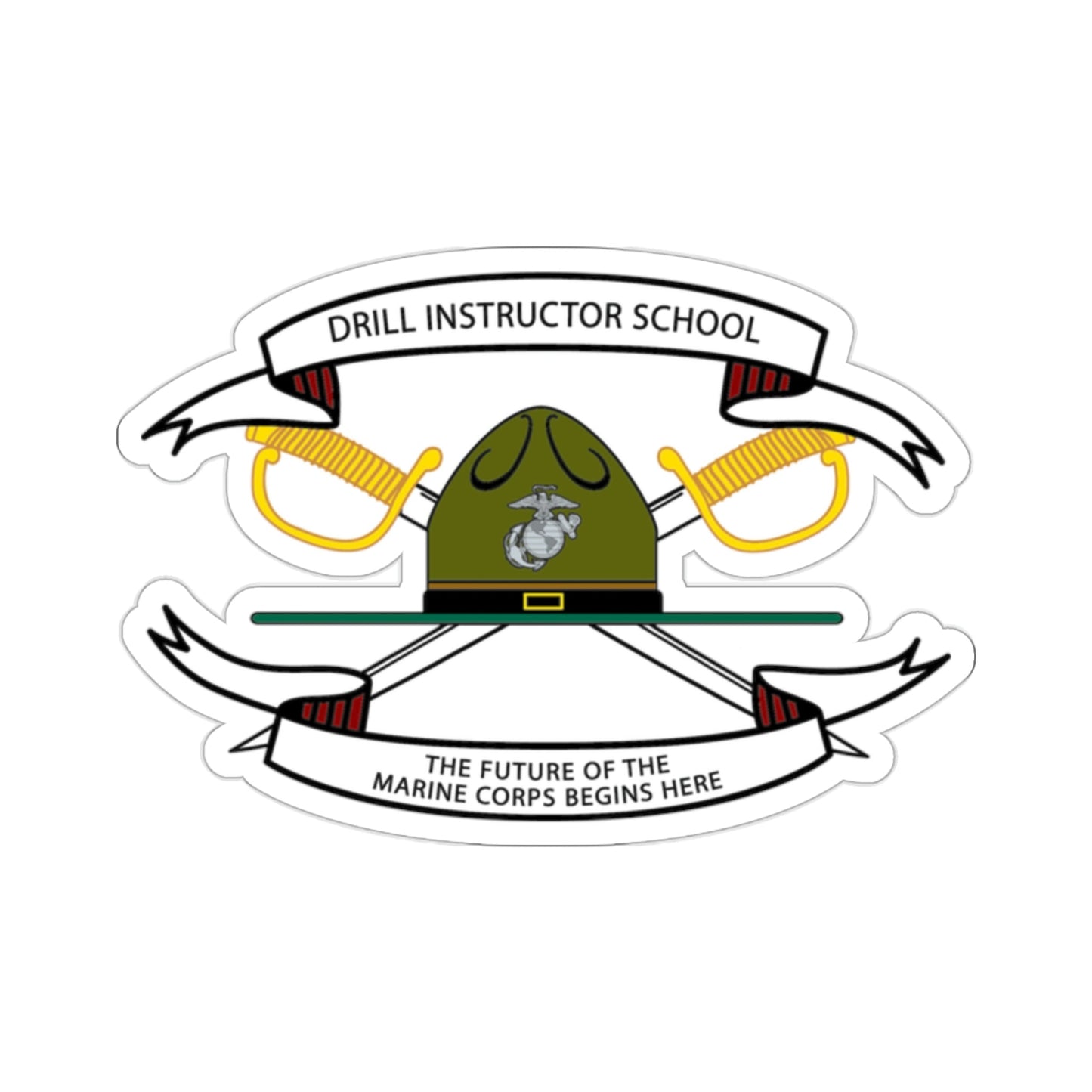 Drill Instructor School (USMC) STICKER Vinyl Die-Cut Decal-2 Inch-The Sticker Space