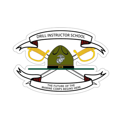 Drill Instructor School (USMC) STICKER Vinyl Die-Cut Decal-4 Inch-The Sticker Space