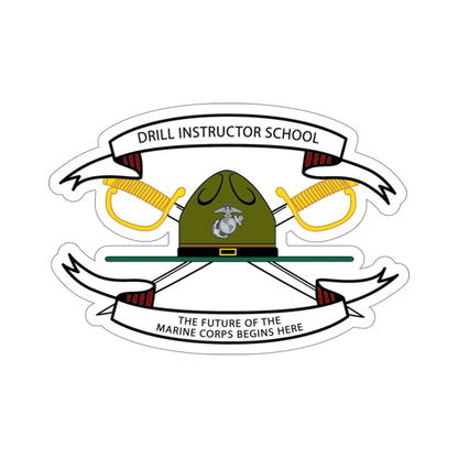 Drill Instructor School (USMC) STICKER Vinyl Die-Cut Decal-5 Inch-The Sticker Space