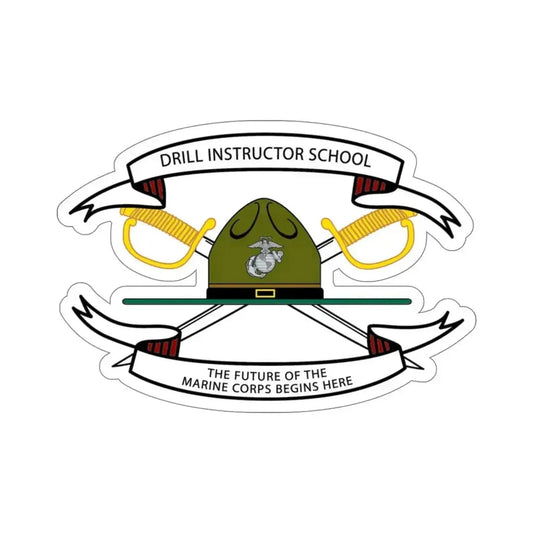 Drill Instructor School (USMC) STICKER Vinyl Die-Cut Decal 6 Inch - The Sticker Space