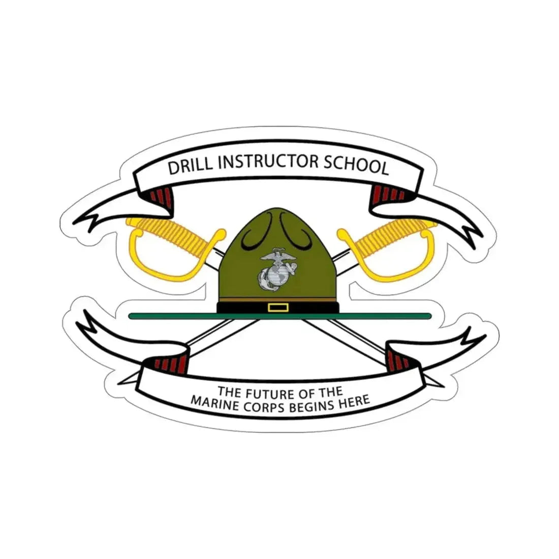Drill Instructor School (USMC) STICKER Vinyl Die-Cut Decal - The Sticker Space
