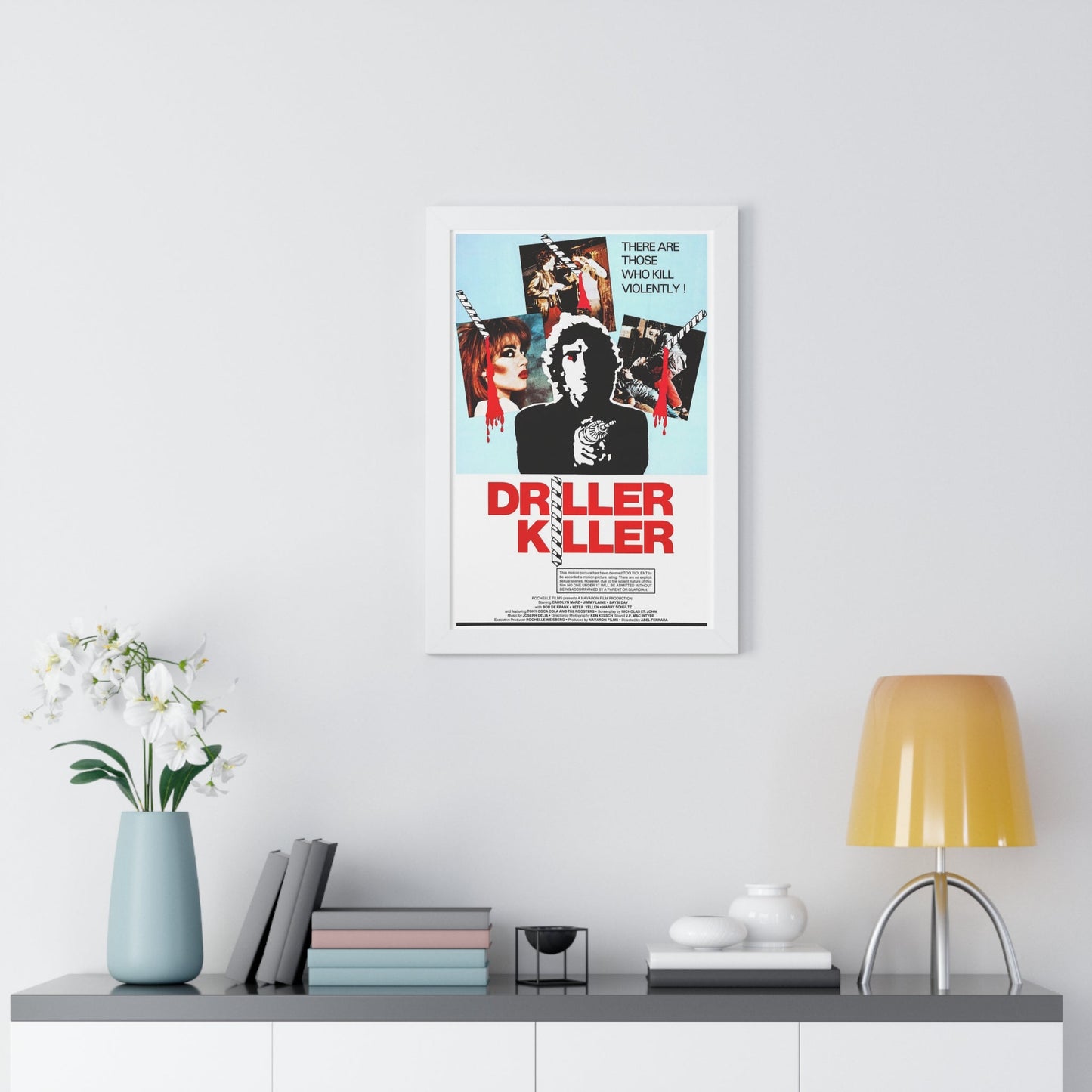 DRILLER KILLER 1979 - Framed Movie Poster-The Sticker Space