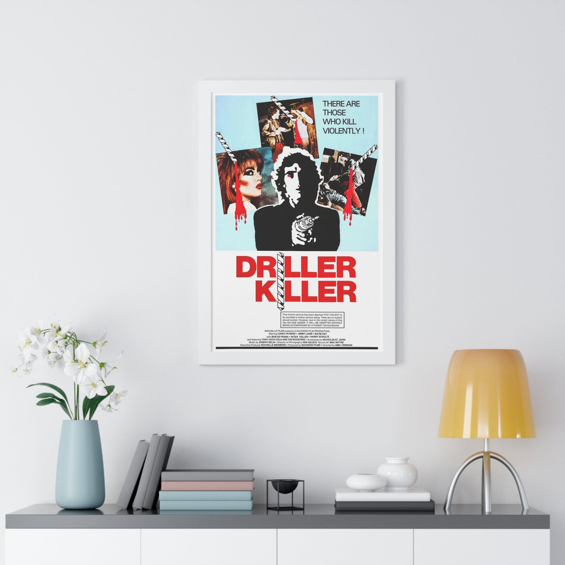 DRILLER KILLER 1979 - Framed Movie Poster-The Sticker Space