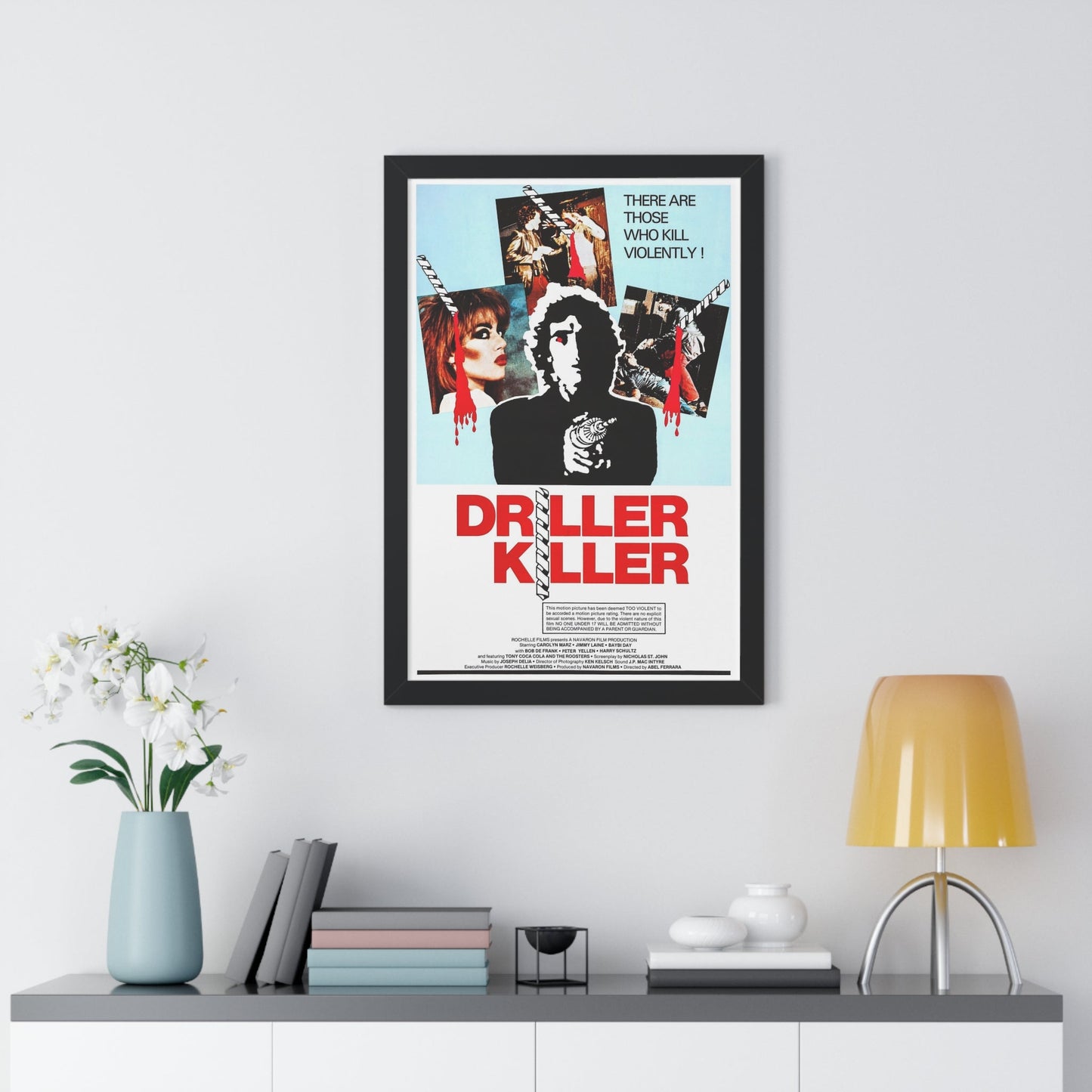 DRILLER KILLER 1979 - Framed Movie Poster-The Sticker Space