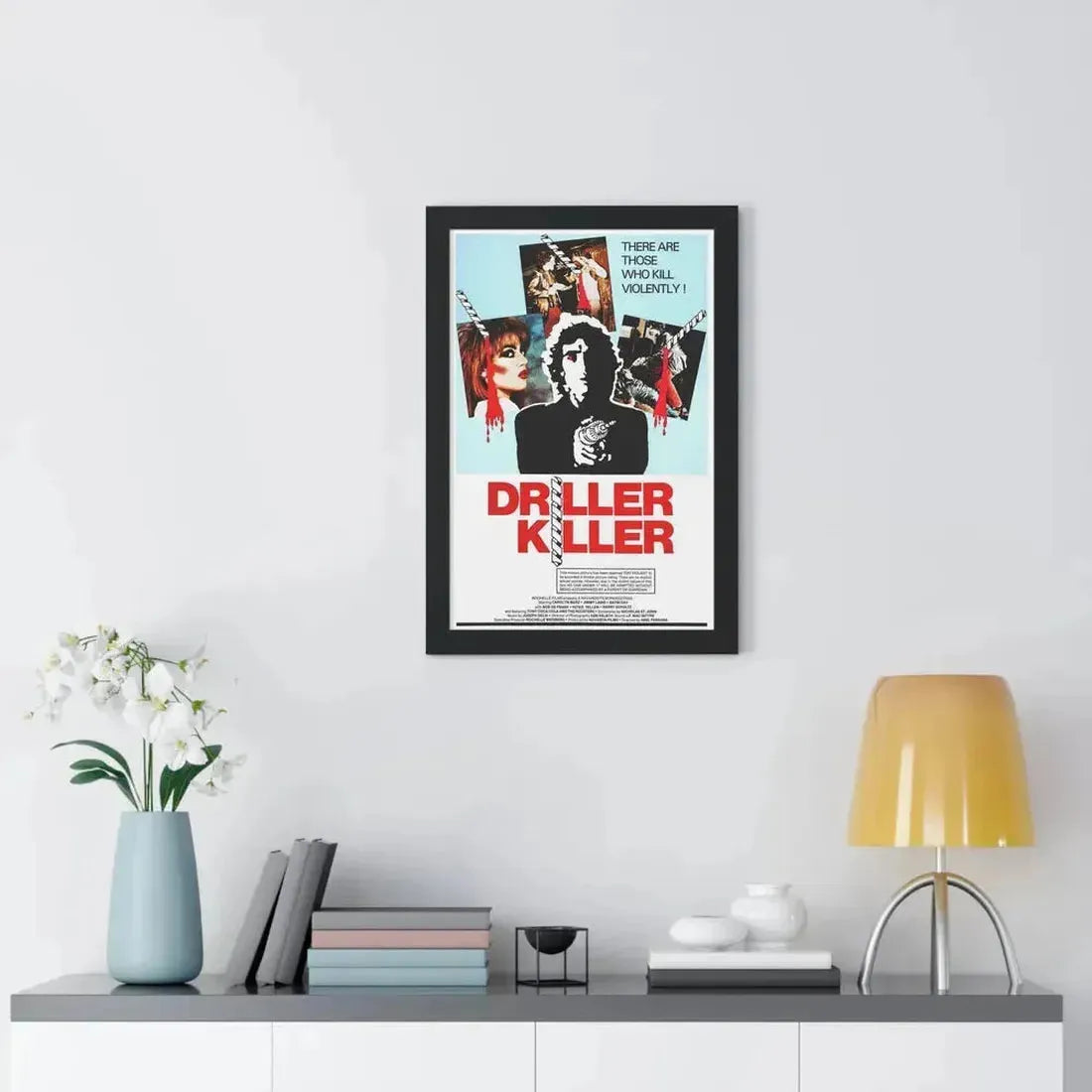 DRILLER KILLER 1979 - Framed Movie Poster - The Sticker Space