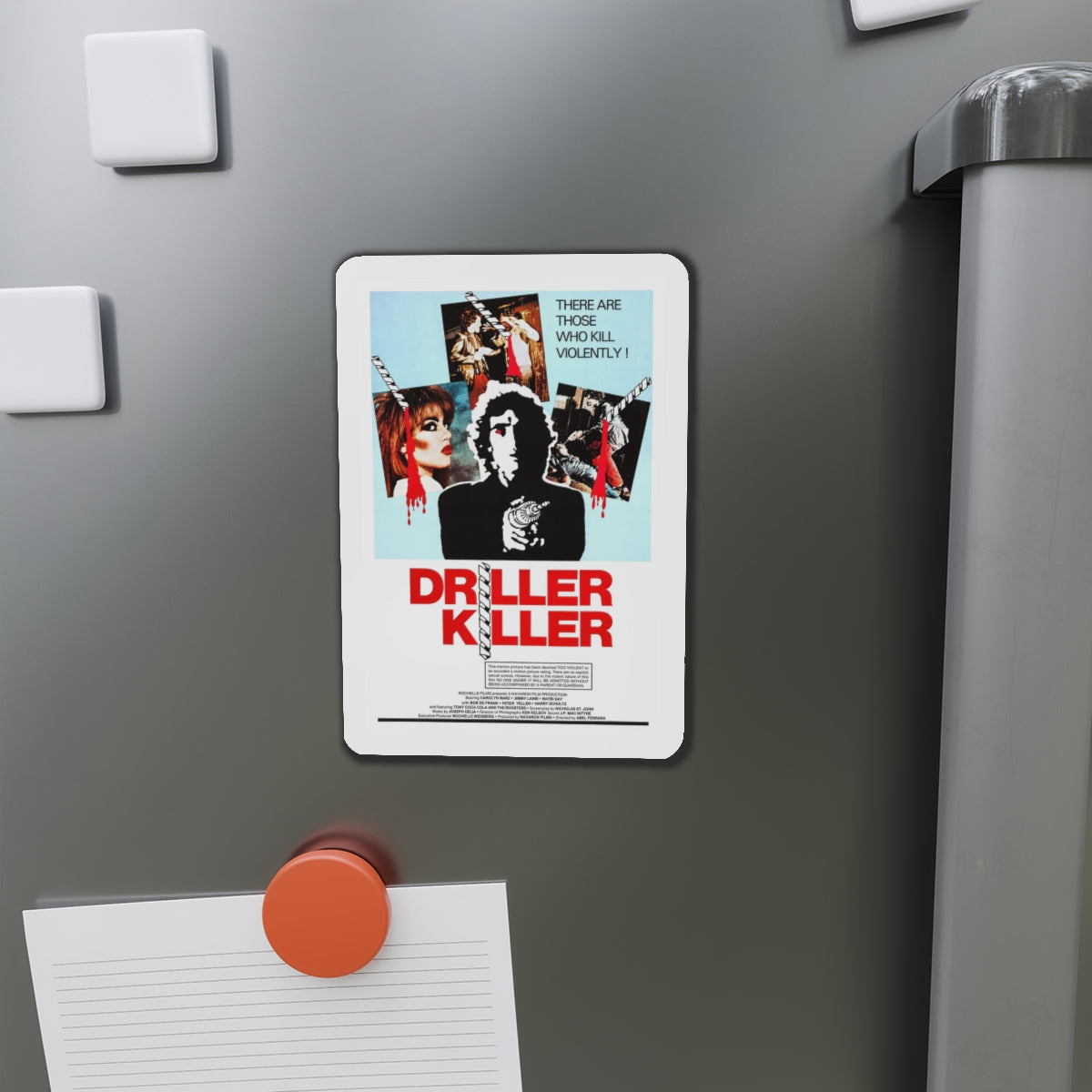 DRILLER KILLER 1979 Movie Poster - Die-Cut Magnet-The Sticker Space