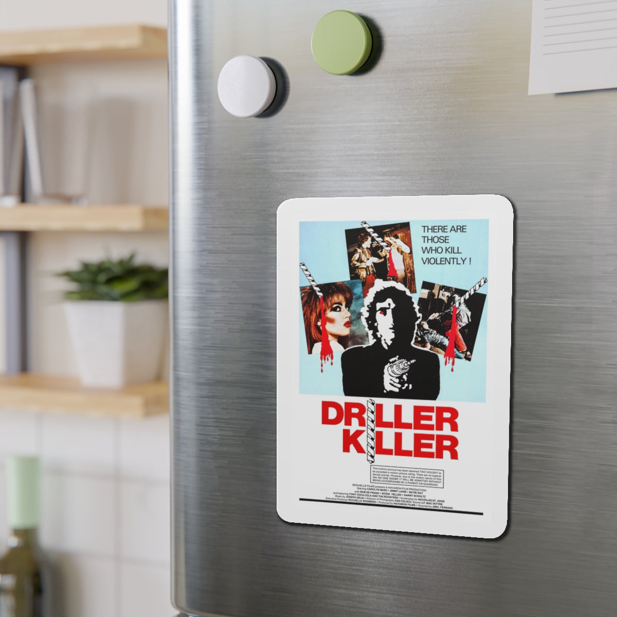 DRILLER KILLER 1979 Movie Poster - Die-Cut Magnet-The Sticker Space