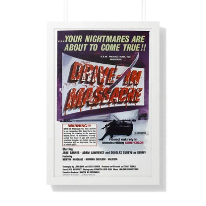 DRIVE-IN MASSACRE 1976 - Framed Movie Poster - The Sticker Space