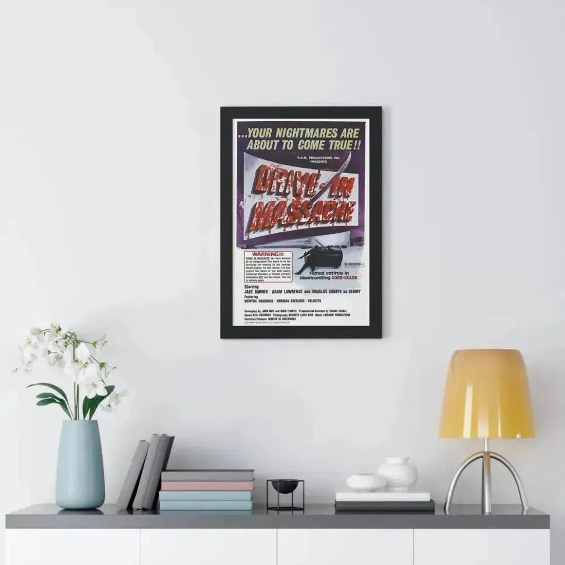 DRIVE-IN MASSACRE 1976 - Framed Movie Poster - The Sticker Space