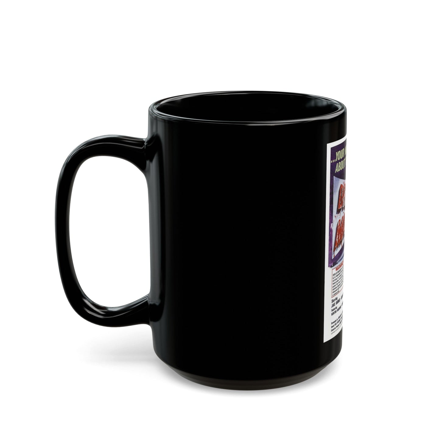 DRIVE-IN MASSACRE 1976 Movie Poster - Black Coffee Mug-The Sticker Space