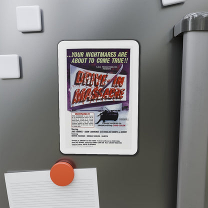 DRIVE-IN MASSACRE 1976 Movie Poster - Die-Cut Magnet-The Sticker Space