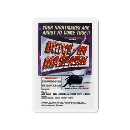 DRIVE-IN MASSACRE 1976 Movie Poster - Refrigerator Magnet - The Sticker Space