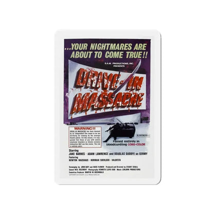 DRIVE-IN MASSACRE 1976 Movie Poster - Refrigerator Magnet - The Sticker Space