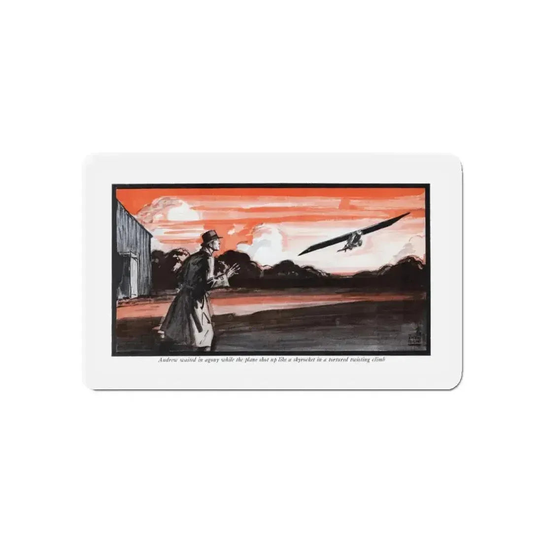 Driving Mists (1), McCall's magazine, March 1930 (Magazine Illustration) Refrigerator Magnet - The Sticker Space