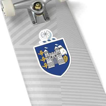 Drogheda crest (Ireland) (Coat of Arms) STICKER Vinyl Kiss-Cut Decal - The Sticker Space