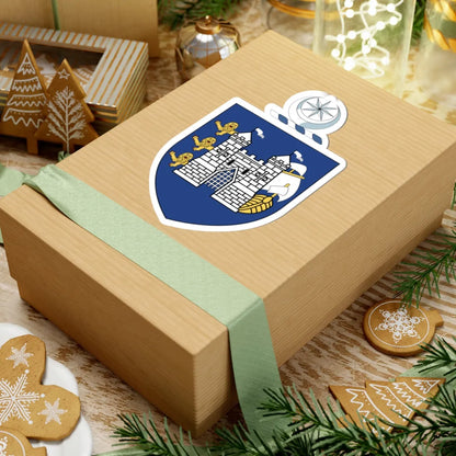 Drogheda crest (Ireland) (Coat of Arms) STICKER Vinyl Kiss-Cut Decal - The Sticker Space